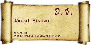 Dániel Vivien névjegykártya